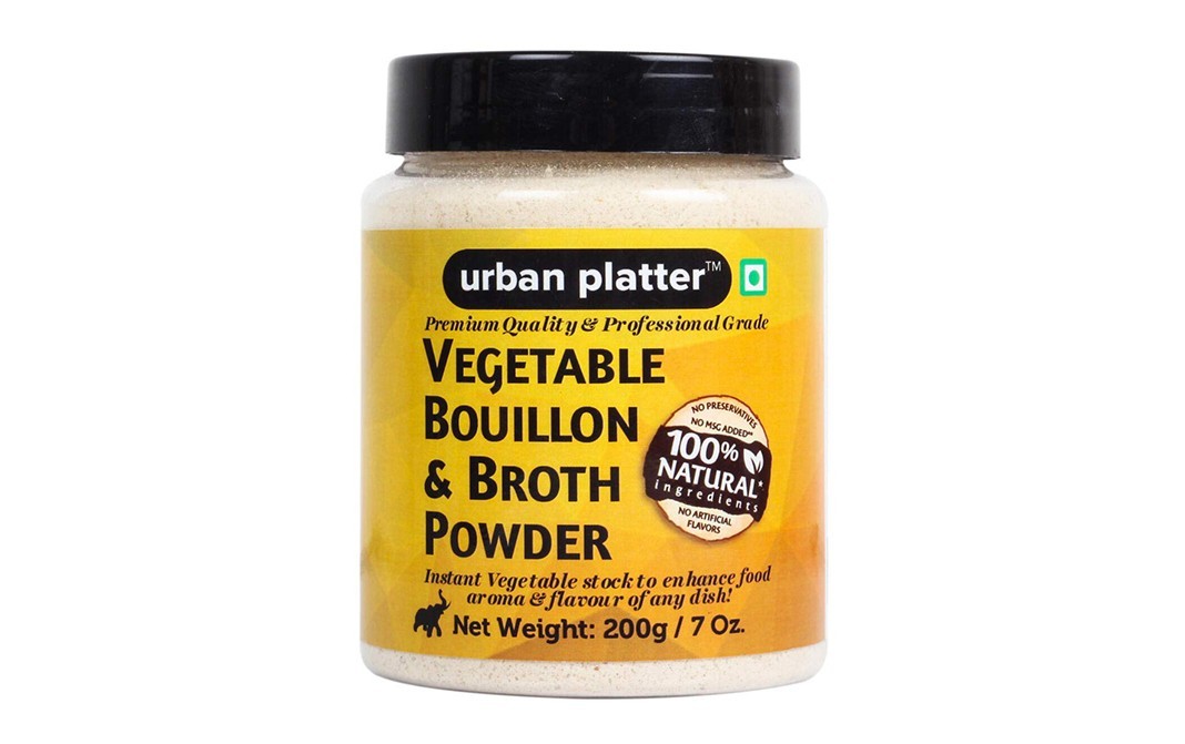 Urban Platter Vegetable Bouillon & Borth Powder   Plastic Jar  200 grams